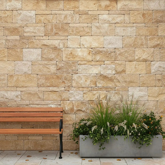 Parement en PIERRE CALCAIRE Minéral pierre naturelle