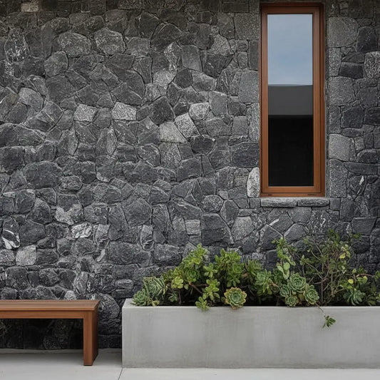 Parement NERO ANTICO Incertum Minéral pierre naturelle