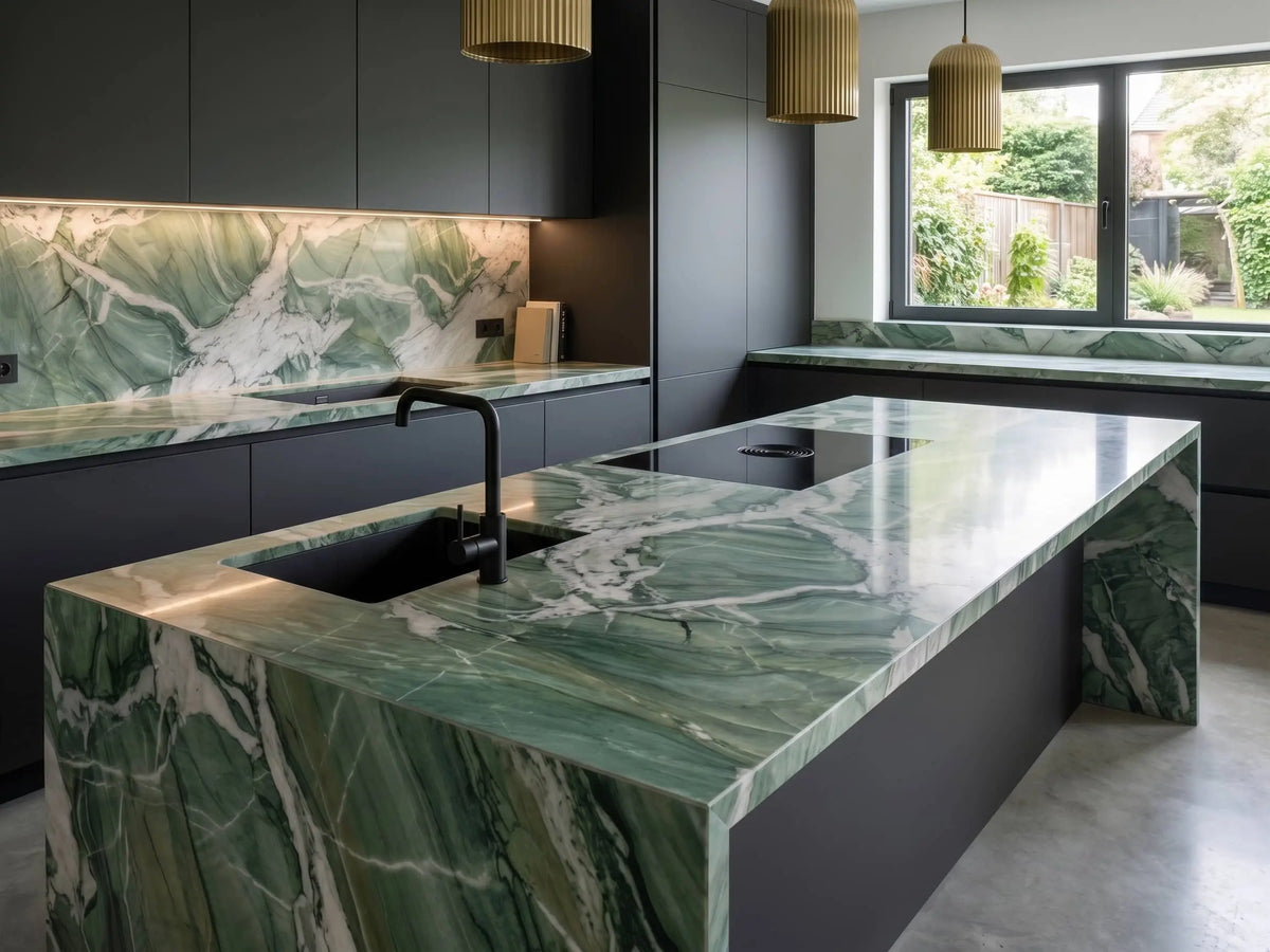 Quartzite PATAGONIA GREEN Minéral pierre naturelle