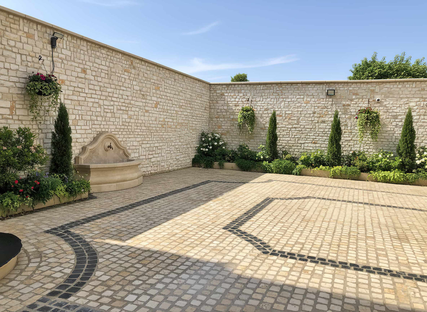 Pavé en pierre calcaire ALMENDRA Minéral pierre naturelle