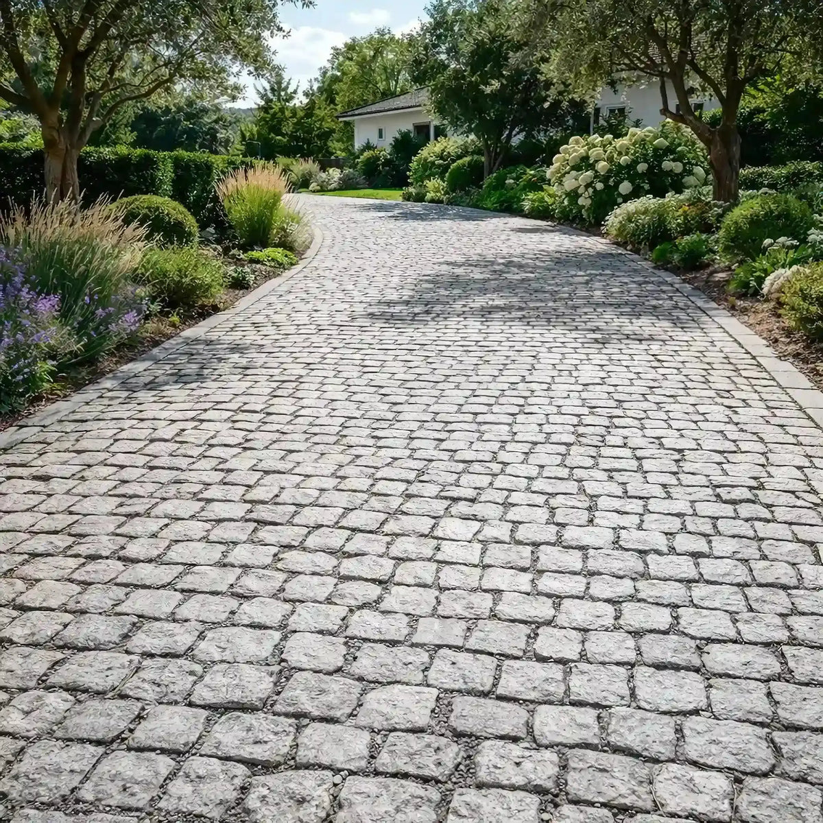 Pavé en granit SILVERSAND naturel Minéral pierre naturelle