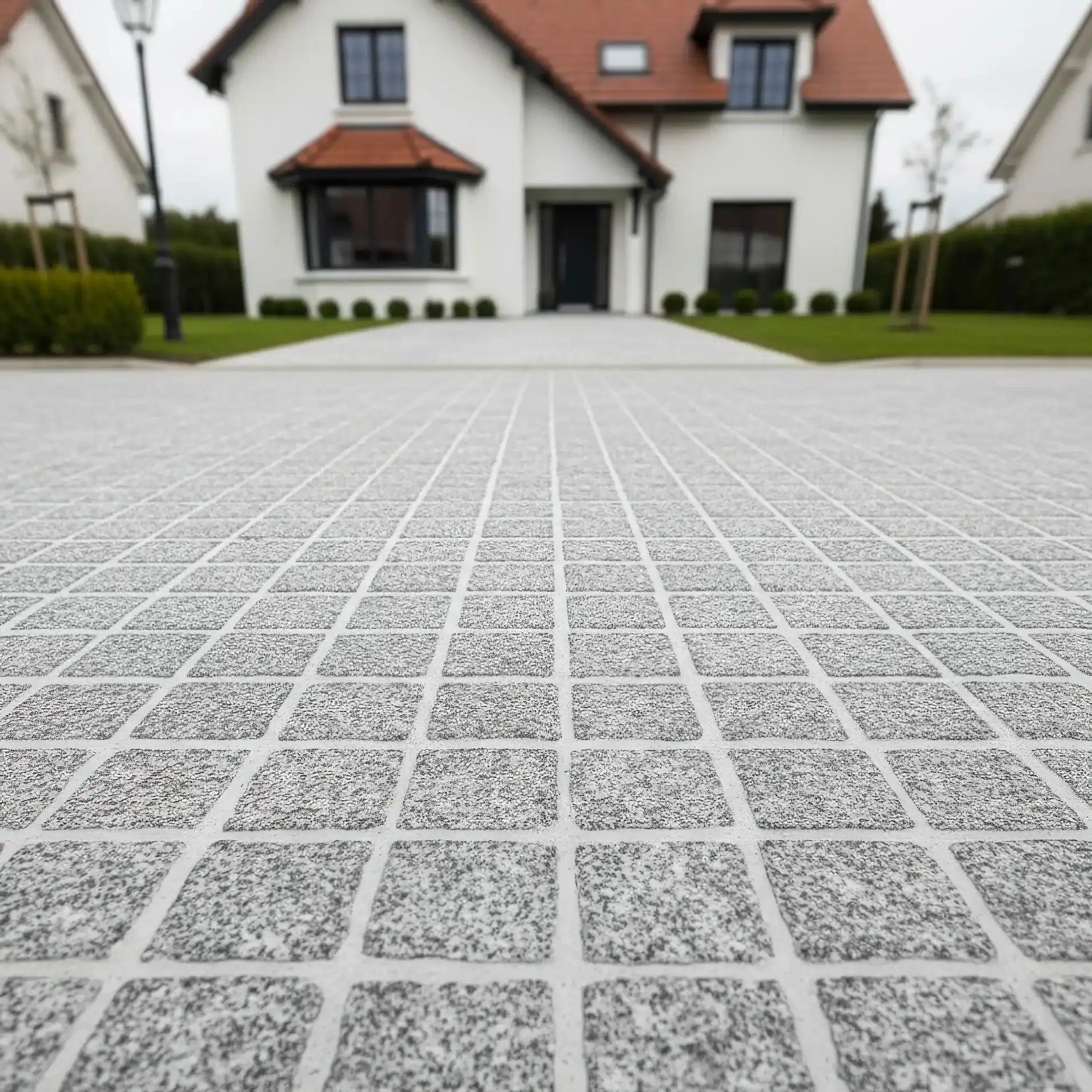 Pavé en granit SILVERSAND Flammé Minéral pierre naturelle