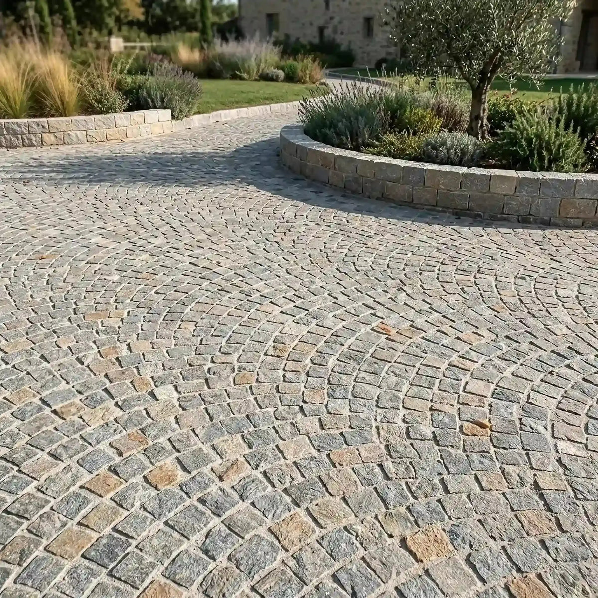 Pavé en PIERRE DE LUZERNE Minéral pierre naturelle