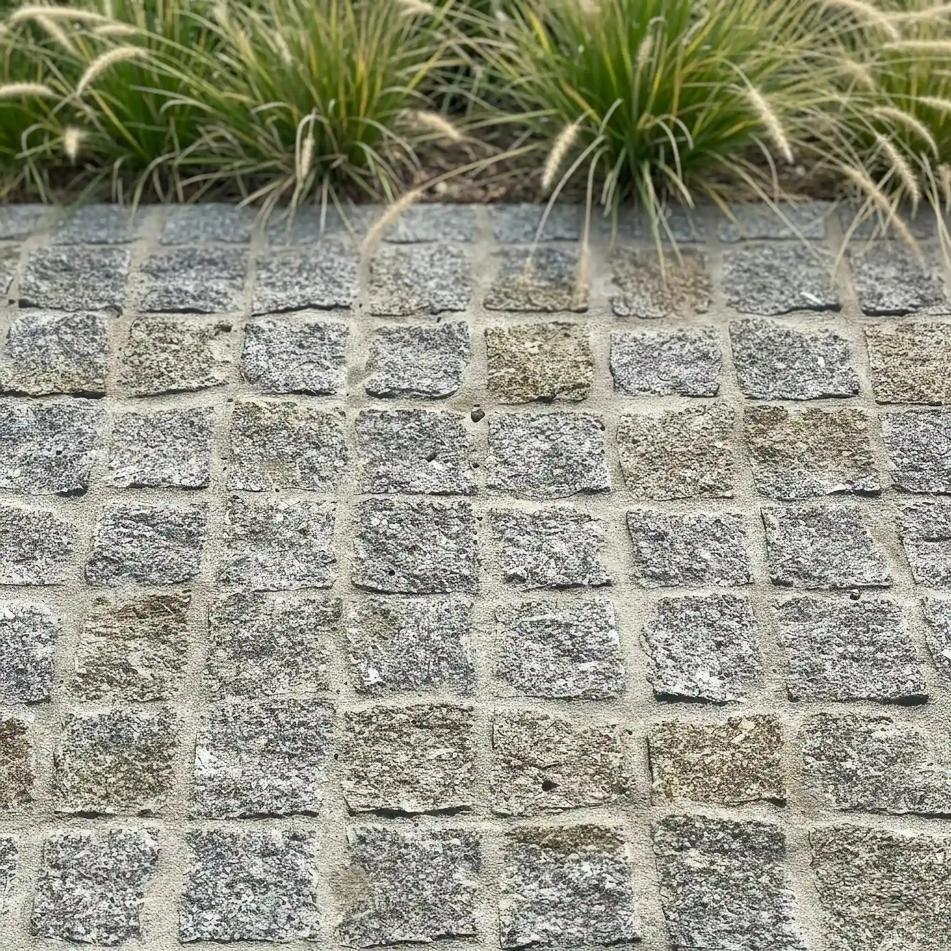 Pavé en granit MIX GRIS JAUNE naturel Minéral pierre naturelle