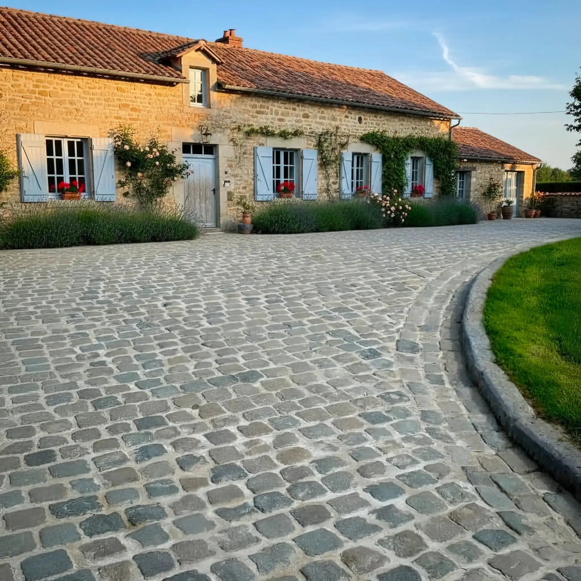 Pavé ancien de récupération en PORPHYRE Minéral pierre naturelle