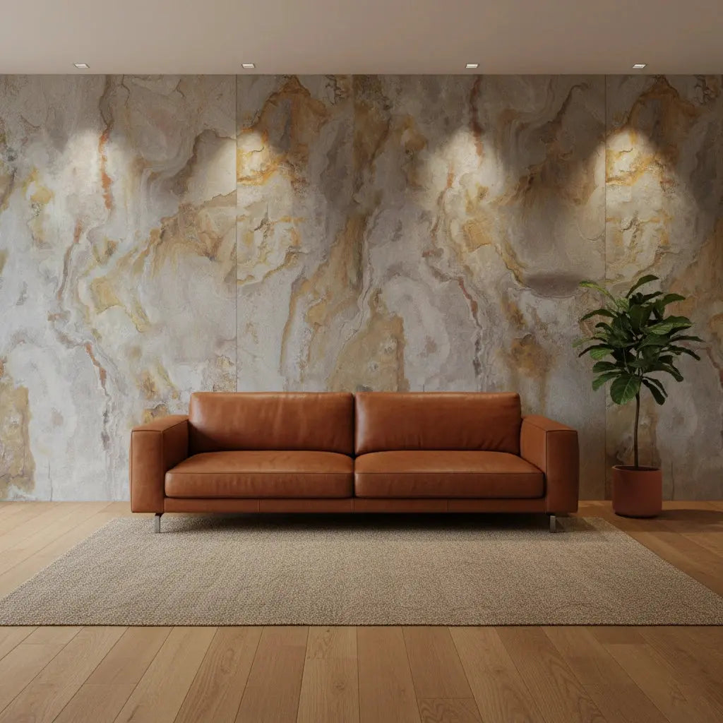 Feuille de pierre naturelle PEACOCK Minéral pierre naturelle