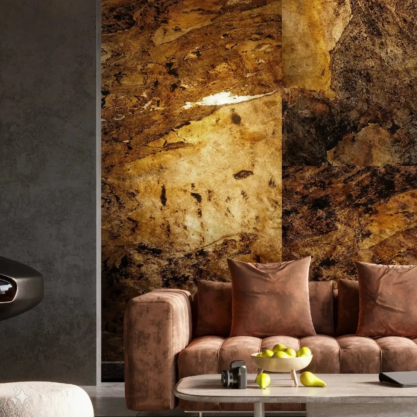 Feuille de pierre naturelle PEACOCK translucide Minéral pierre naturelle