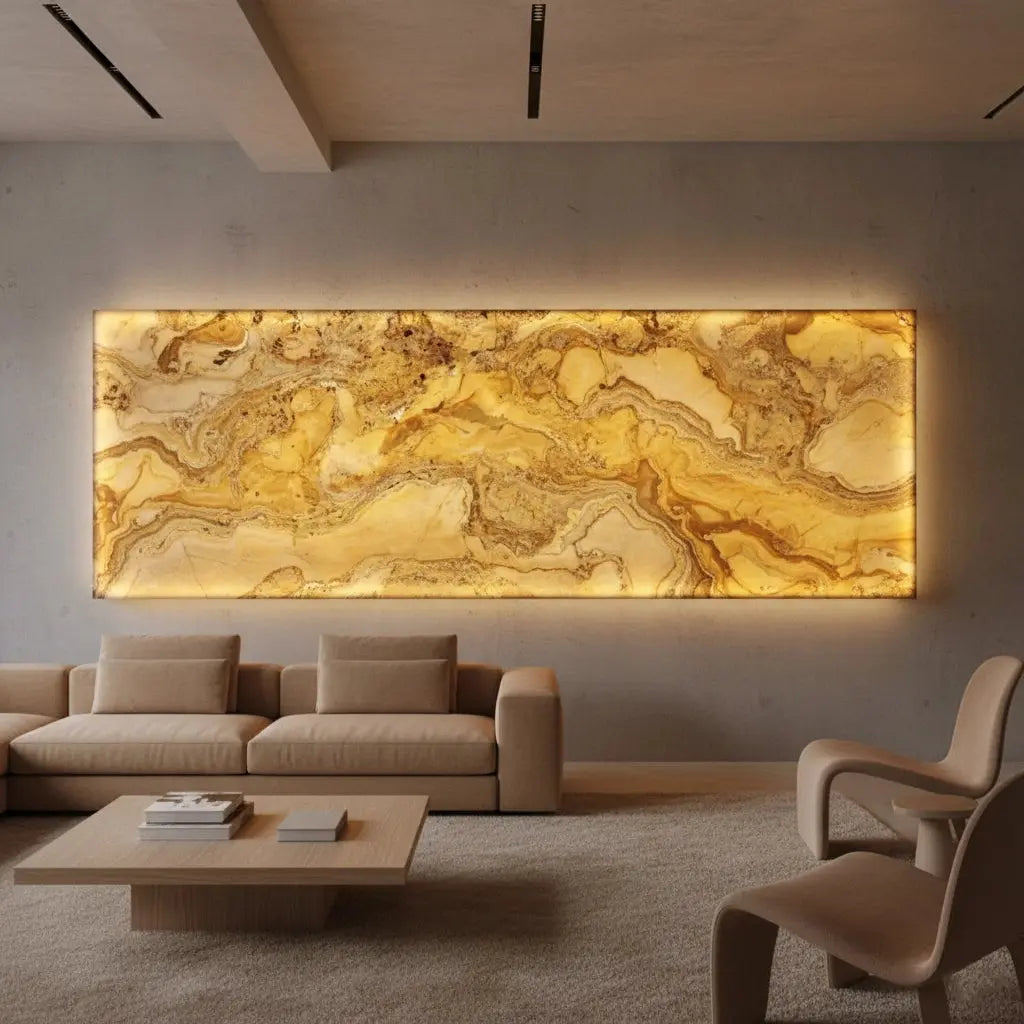 Feuille de pierre naturelle PEACOCK translucide Minéral pierre naturelle