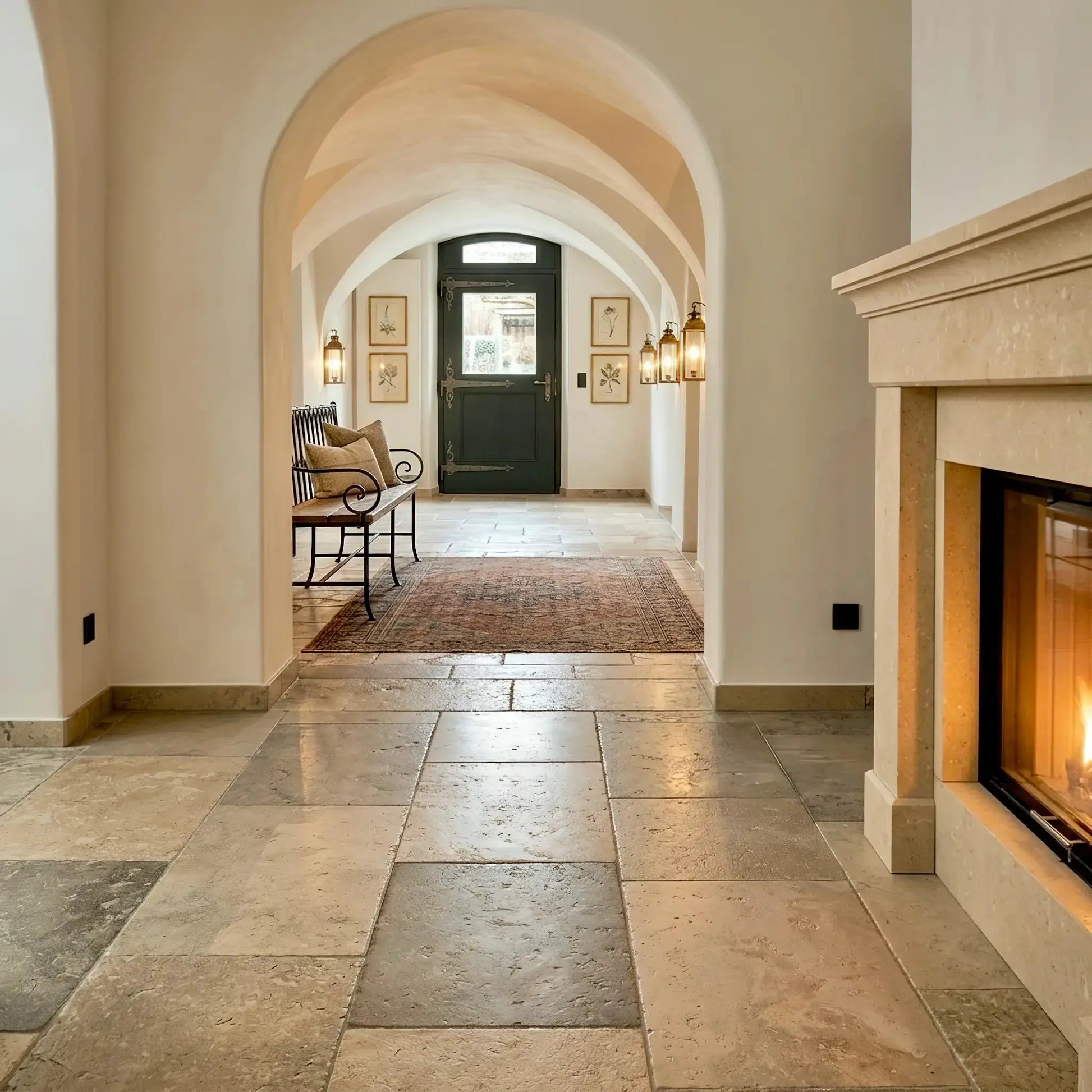Dallage intérieur en PIERRE DU PERIGORD Minéral pierre naturelle