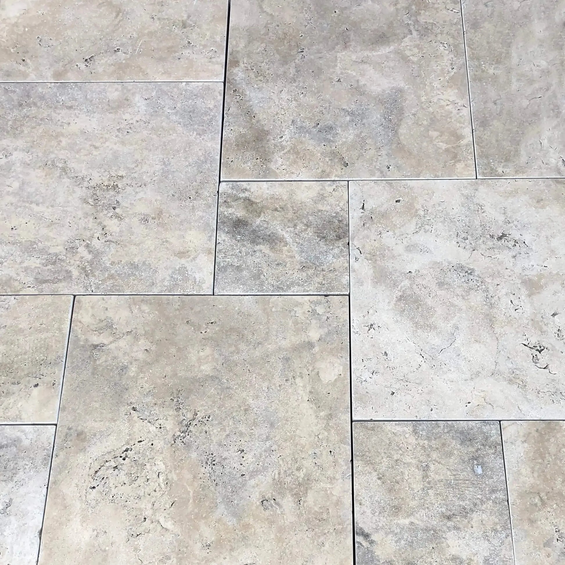 Carrelage Travertin MOSF-45-47000 - Pierre naturelle gris blanc Carrelage Travertin MOSF-45-47000 - Pierre naturelle gris blanc