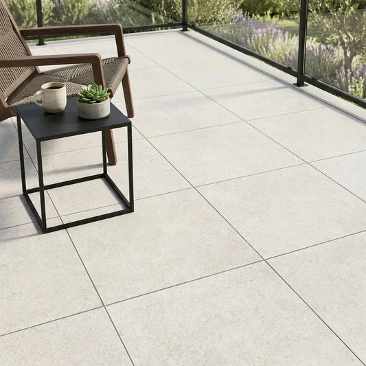 Carrelage extérieur effet pierre PRO PI 02 BONE - 60 x 60 x 2 cm Minéral pierre naturelle