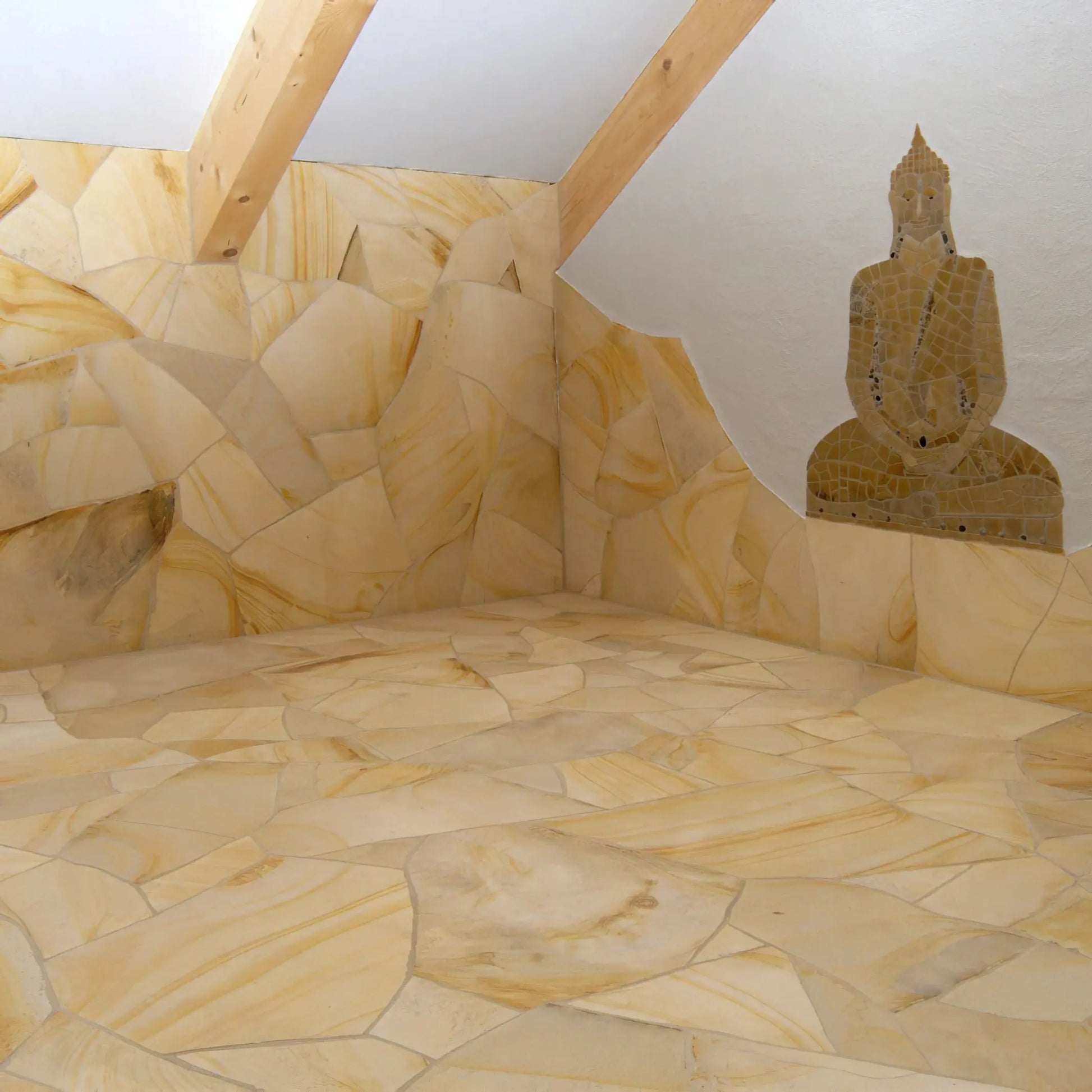 Opus Incertum intérieur en pierre calcaire SOLNHOFEN Minéral pierre naturelle