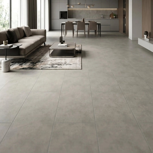 Carrelage effet béton PRIMA GREY Minéral pierre naturelle