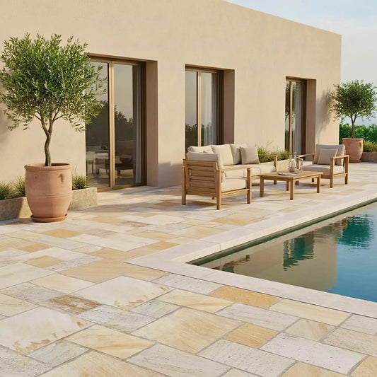 Dallage en QUARTZITE NOBLE Minéral pierre naturelle