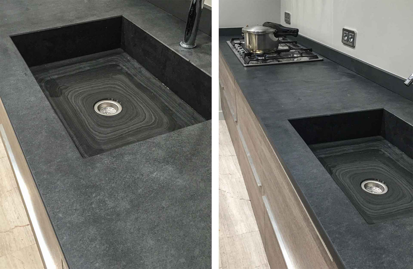 Schiste GRAPHITE  clivé