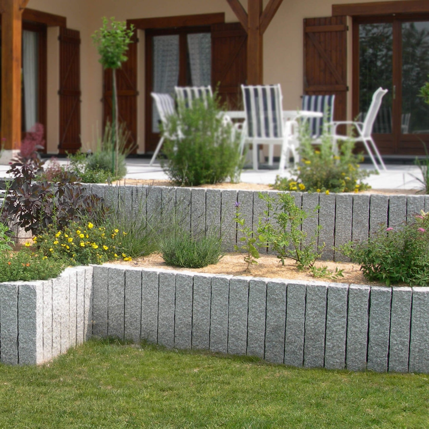 Palissade en granit SILVERSAND Broché