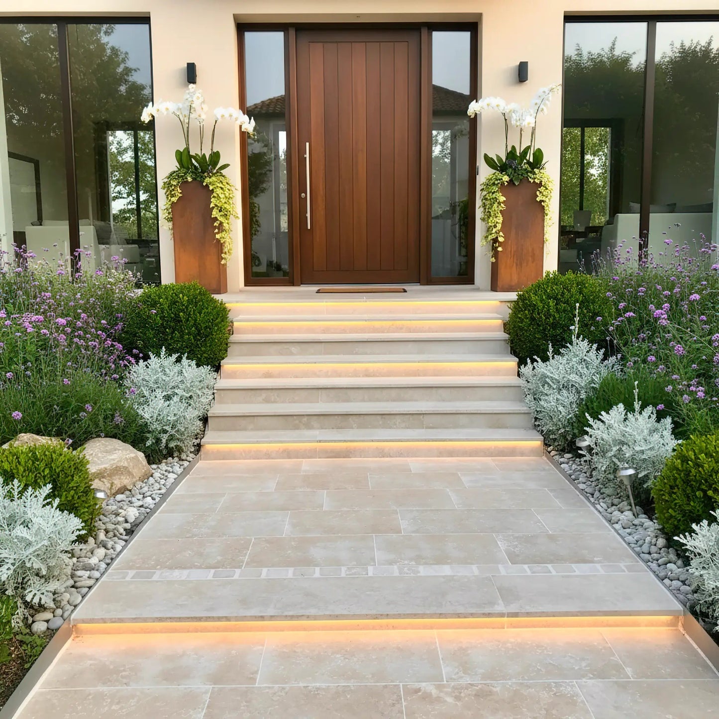 Dallage en pierre calcaire SINAI PEARL vieilli Minéral pierre naturelle