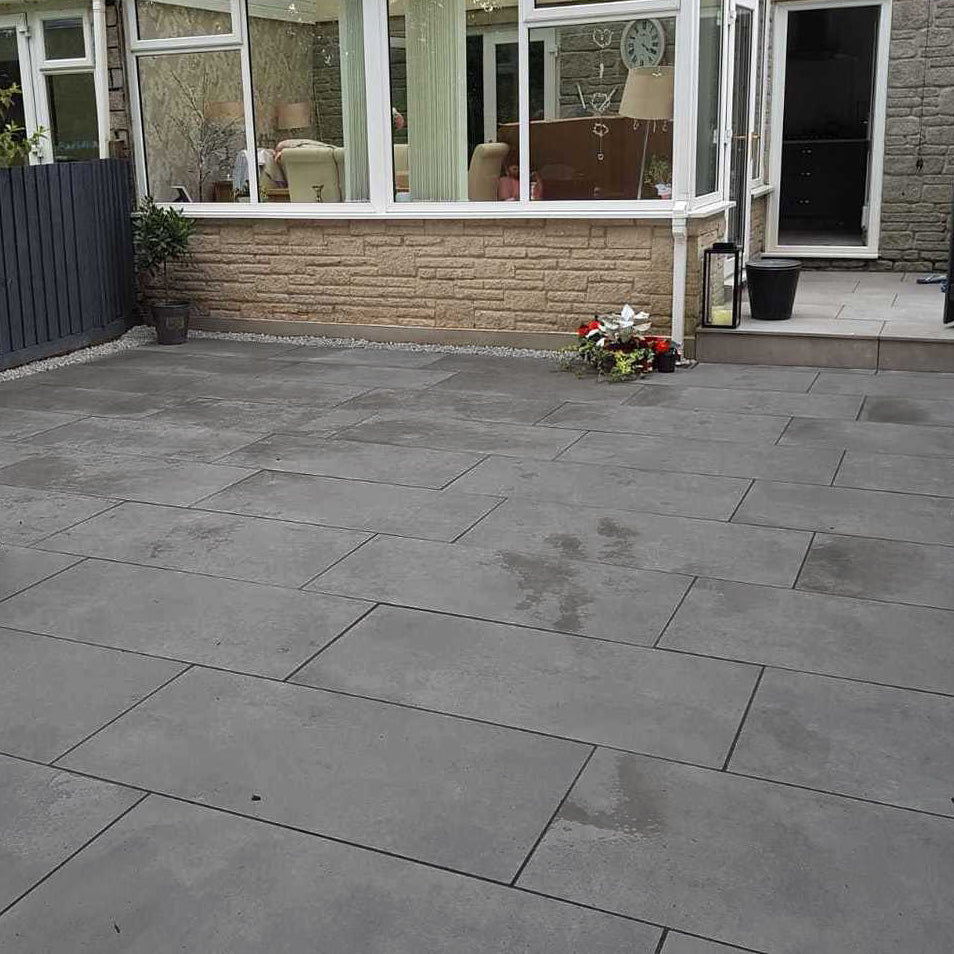 Grès cérame effet béton BETON CENDRE - 60x60x2