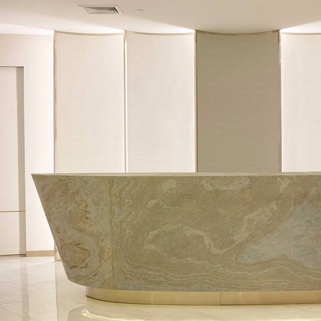 Feuille de pierre naturelle TAN DORÉ Minéral pierre naturelle