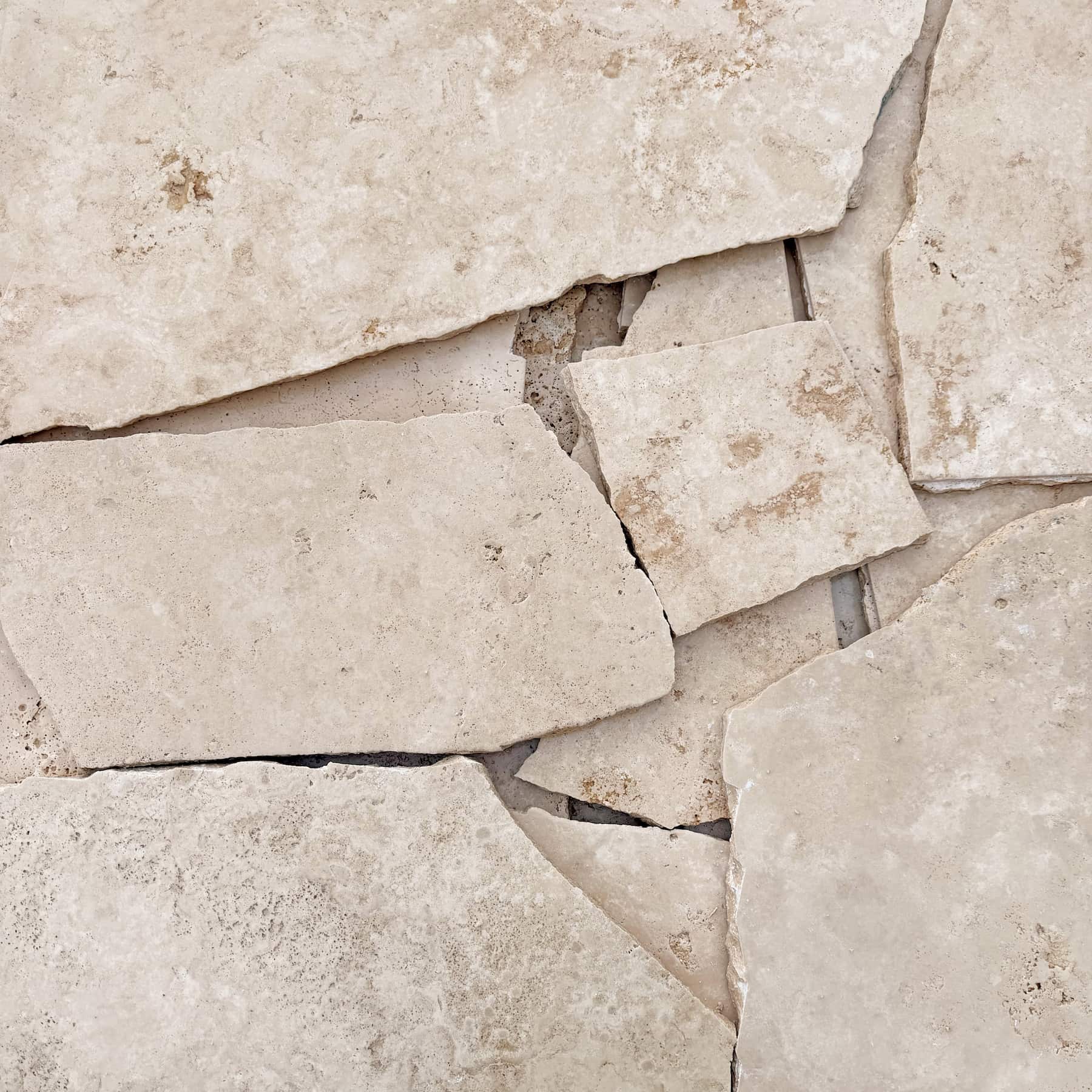 Opus Incertum en TRAVERTIN - Grand format Minéral pierre naturelle