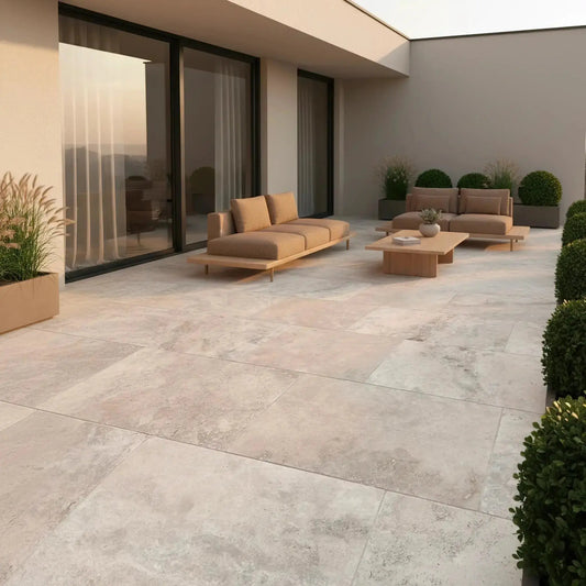 Dallage en TRAVERTIN PHILLY Vieilli Minéral pierre naturelle