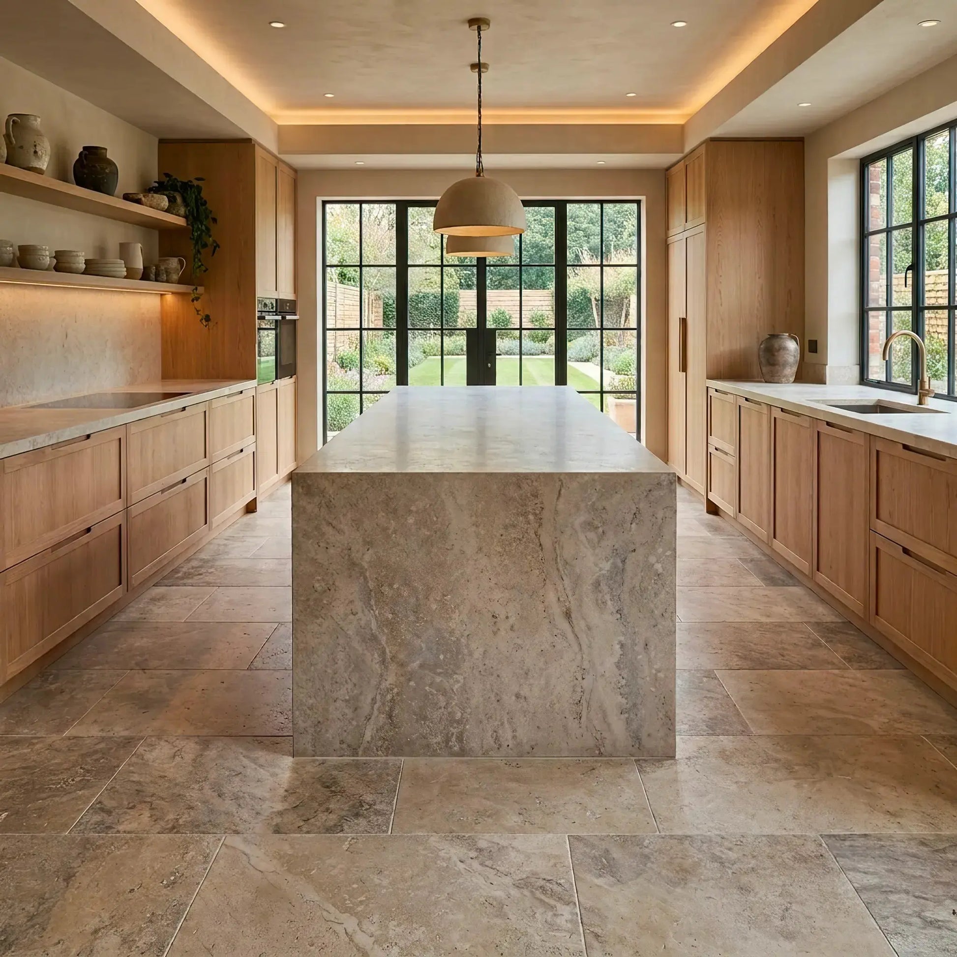 Dallage en TRAVERTIN PHILLY Minéral pierre naturelle