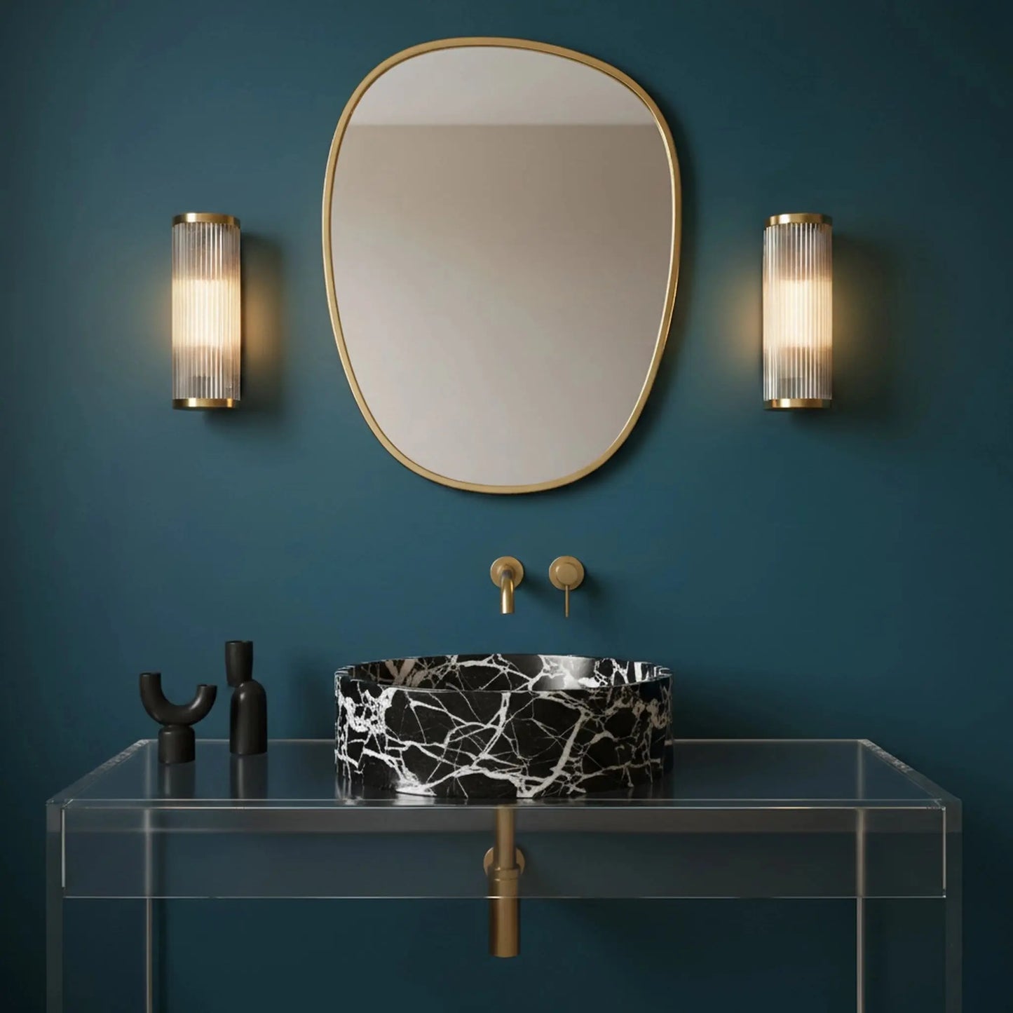 Vasque ronde en marbre GRAND ANTIQUE D'AUBERT